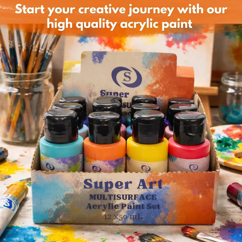 Super Art Acrylic Paint Set